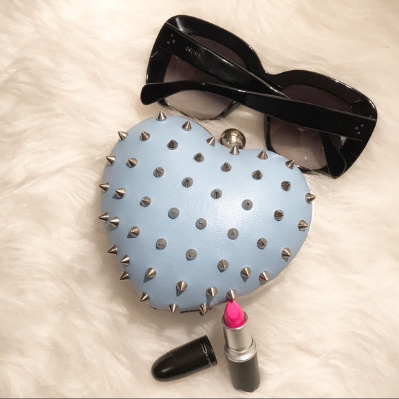 Mata Hari By Melody Ehsani Spiked Heart Clutch - Picture 2 of 2